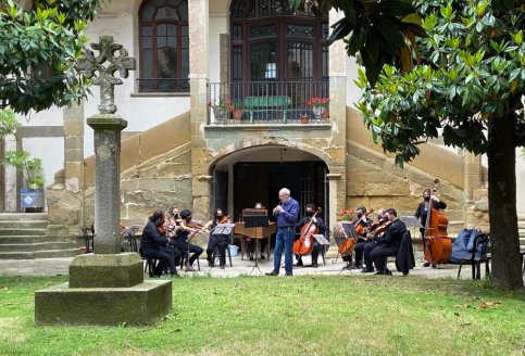 Moment d'un dels concerts de l'Orquestra de Cambra de Vic